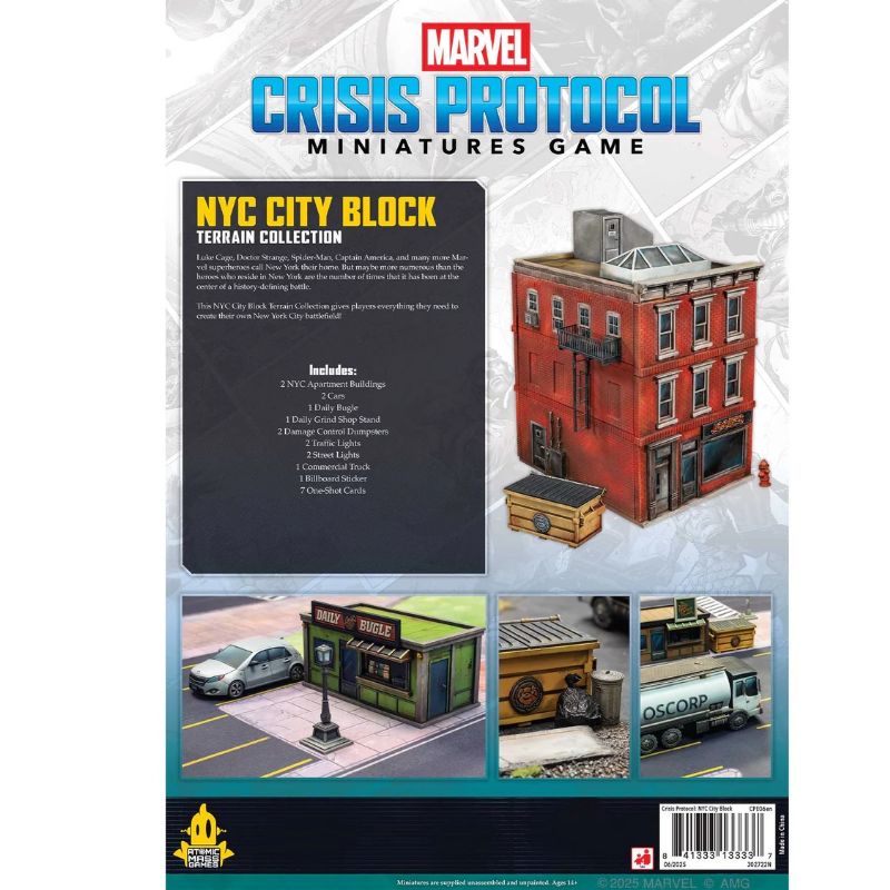 Marvel Crisis Protocol NYC City Block Terrain Collection